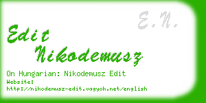 edit nikodemusz business card